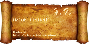 Holub Ildikó névjegykártya